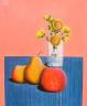 Flowers and fruit still life