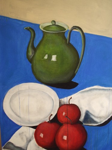 Apples on table still life