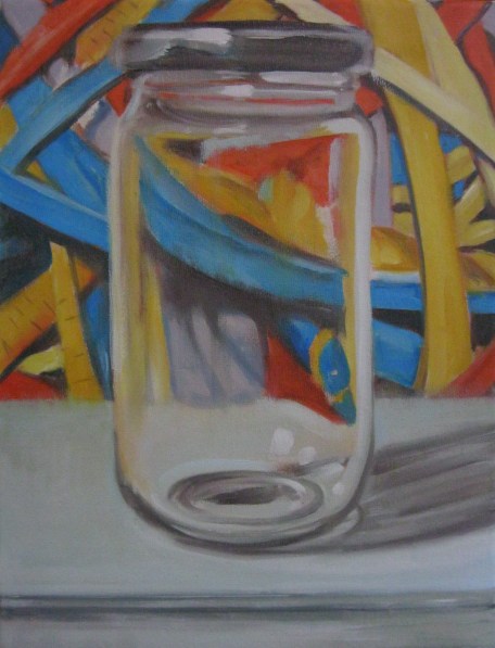 Studio jar with colour composition