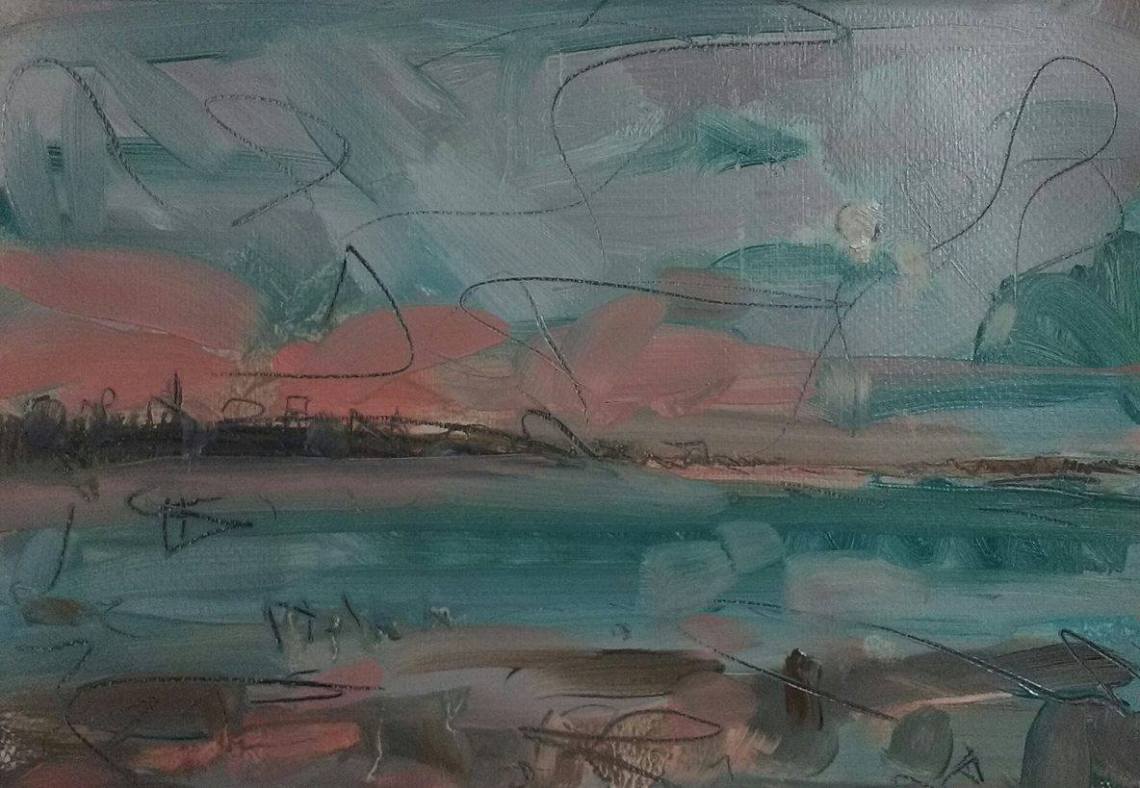 Mersea island from Bateman's tower,  December 2015