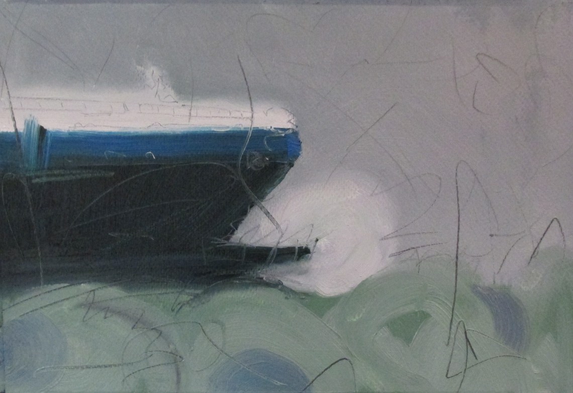 Ships bow in the English channel, octover 2015