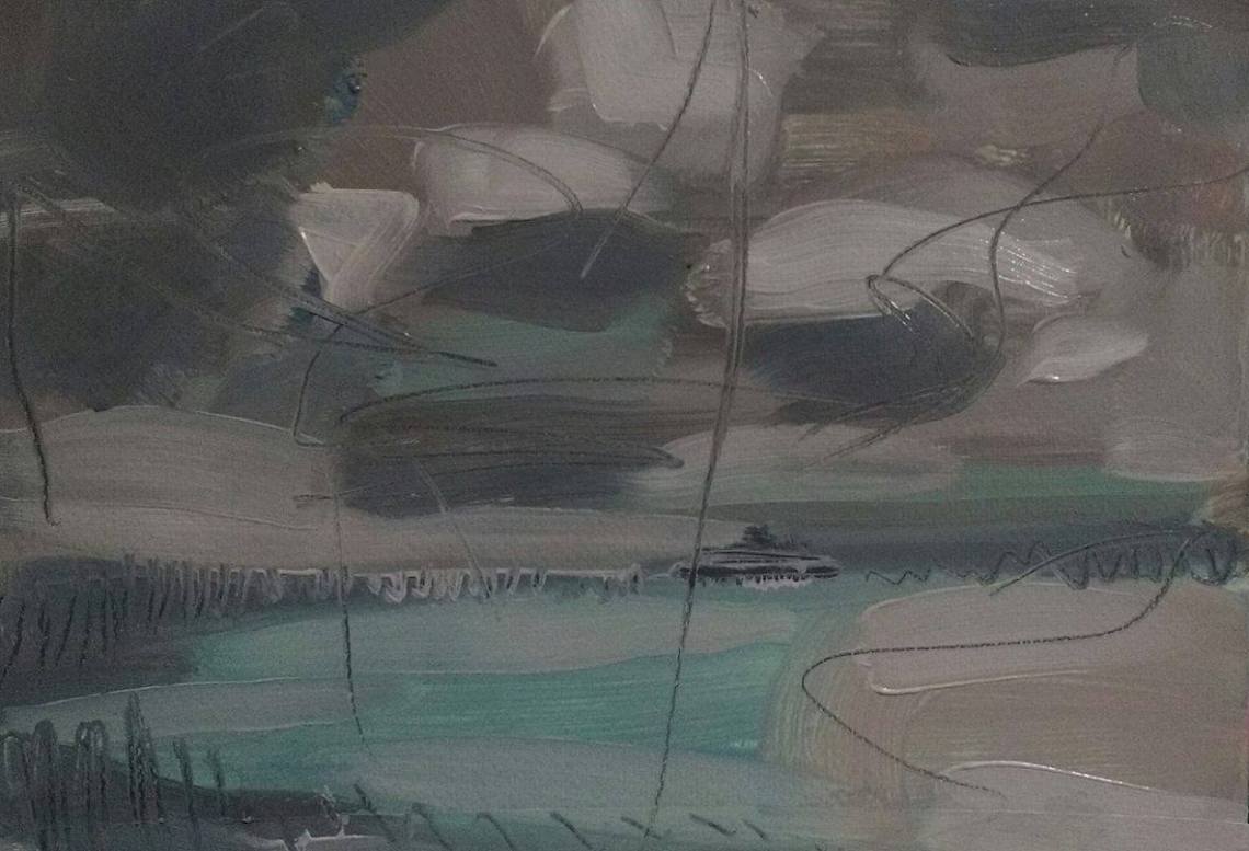 Storm clouds over the English channel, January 2016