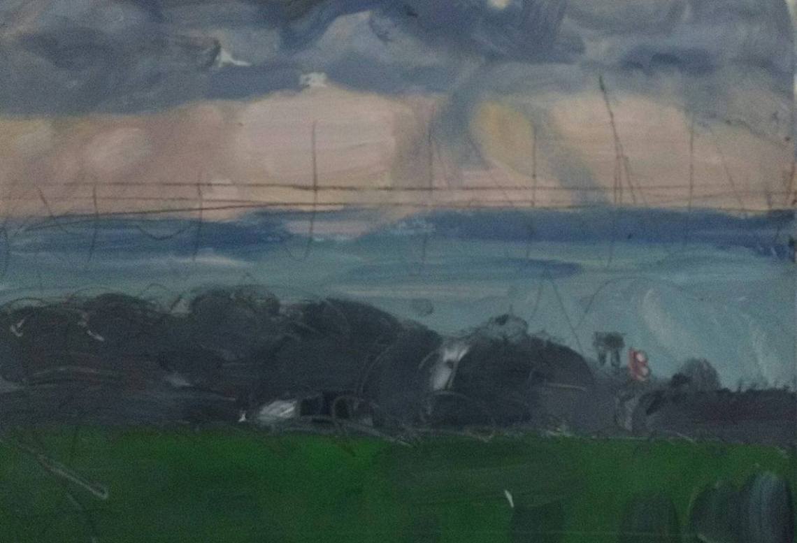 Upper road to Langdon coastguard station, January 2016