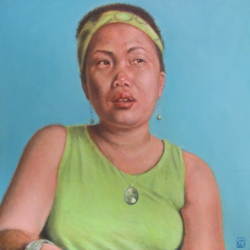 Ning, with ultramarine and viridian