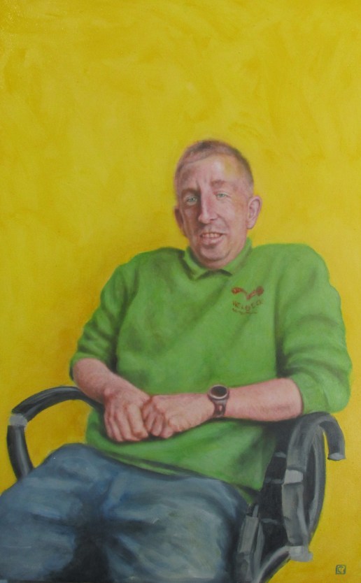 Mark Tyson, with Indian yellow