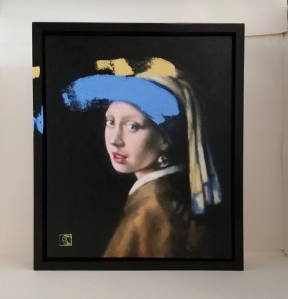 Ultramarine blue No3, after Vermeer’s Girl with a pearl earring