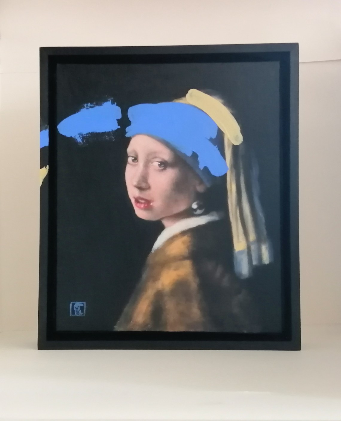 Ultramarine blue No4, after Vermeer’s Girl with a pearl earring